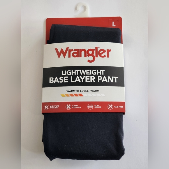 Wrangler Other - Wrangler Black Lightweight Base Layer Pant
